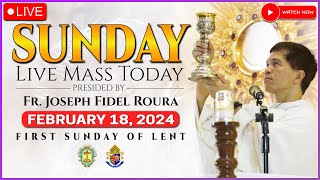 SUNDAY FILIPINO LIVE MASS TODAY ONLINE  FEBRUARY 18 2024  REV FR JOSEPH FIDEL ROURA [upl. by Zuzana]