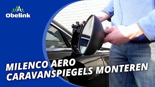 Milenco Aero Caravanspiegels monteren  Instructievideo  Obelink [upl. by Neumeyer841]