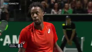 Gael Monfils flashy brilliance vs Dzumhur  Rotterdam 2019 QuarterFinal [upl. by Alokin]