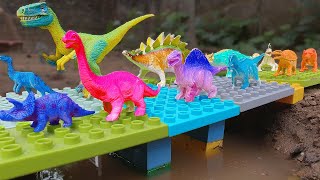 Jurassic World Unboxing Review Asmr Colorful Dinosaur Sound amp Lights Action Trex Triceratops Giga [upl. by Corydon]