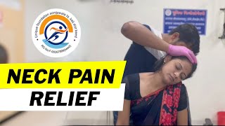 Neck pain relief🙂‍↕️  Body adjustment Chiropractic Treatment by drsanjitpakhare chiropratic [upl. by Azpurua]