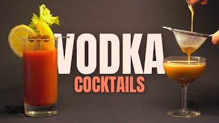 6 Easy Vodka Cocktails to Make at Home  Vodka Cocktails for Beginners [upl. by Elkcim211]