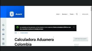 Calcular Impuestos y Tributos Aduaneros a Importaciones Colombia  Calculadoras Aduaneras [upl. by Norm181]