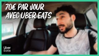 70€JOUR AVEC UBER EATS  🍕🍣💸 [upl. by Zilber]