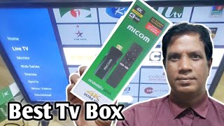 MICOM 4K ULTRA HD TV BOX  Best Android Tv Box Bhadeshwar [upl. by Aicilanna]