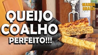 Como fazer queijo coalho na churrasqueira  Acompanhamentos para churrasco parte 2  Manda Brasa [upl. by Nwahsat]