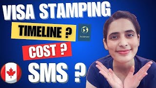 Visa Stamping timeline🇨🇦 What SMS updates are receivedCanadastudyvisa pprVFS visastamping [upl. by Rand]