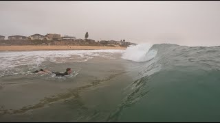 POV BODYBOARD  hazy shorebreak [upl. by Nadnerb]