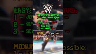 Guess the WWE Superstar by their Theme Song wwe wweshorts wwemusic [upl. by Pazice]