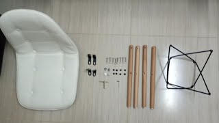 How to assemble Nordic Minimalist Chair  Shopee [upl. by Cutty]