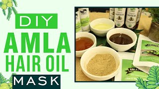 how to make amla Hair oil with amla powder  Benefits and DIY Hair Growth Mask [upl. by Bascomb]