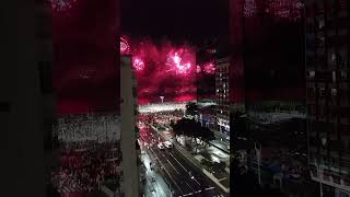 Queima de fogos em Copacabana  Feliz ano novo 2022 [upl. by Seve]