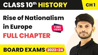 The Rise of Nationalism in Europe  One Shot Revision  Class 10 History Chapter 1  CBSE 202425 [upl. by Cassi368]