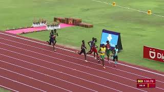 CARIFTA Games 2024 Grenada  Boys 800 Meter Run Under 17 SF 2 [upl. by Neslund115]