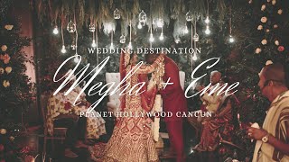 EME IKWUAKOR AND MEGHA WEDDING AT THE PLANET HOLLYWOOD HOTEL CANCUN [upl. by Perri]