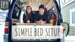 SIMPLE PULLOUT VAN BENCHBED  Homie the Van Build Ep9 [upl. by Thor]