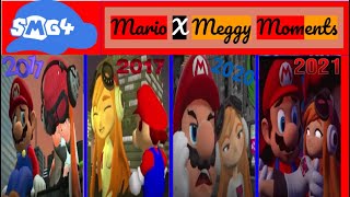 Best Mario X Meggy Moments In SMG4 Videos [upl. by Flossi]