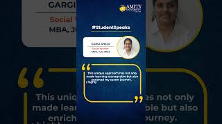 Amity University Online MBA Review  Gargi Aneja is a dedicated social worker [upl. by Safir]