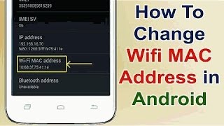 Change wifi mac address of your android mobile without rooting [upl. by Alie416]