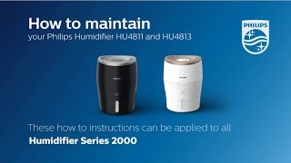 How to Maintain the Wick of Your Humidifier  Philips  Air Humidifiers [upl. by Helli]