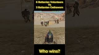 3 Battanian Oathsworn Vs 6 Battanian Volunteers who wins  Mount amp Blade Bannerord bannerlord [upl. by Eidua844]