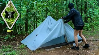 Solo Backpacking In A Downpour With The Lanshan 2 Pro plus Seeing My First Bear In YEARS [upl. by Cacilia997]