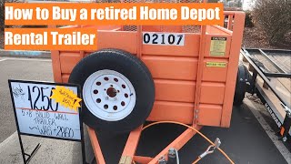 How to Buy a Home Depot Rental Trailer [upl. by Mcclure17]