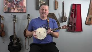 Ukulele or Banjolele Introduction To Simple Open Tuning Playing Method wwwhappyjamsnet [upl. by Ynor]