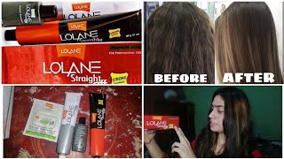 Lolane StraightoFF Cream Review  How To Use  Permanent Hair Straightening at home  Rebonding [upl. by Atelra]