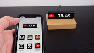 YOUTUBE subscriber counter  Lametric Time clock [upl. by Hieronymus]