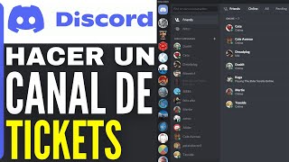 Cómo HACER un CANAL de Tickets en Discord 2024 [upl. by Keli]