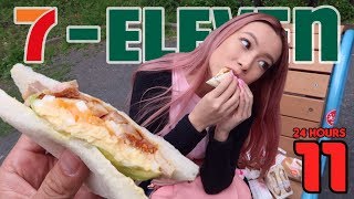 Eating Japanese 7Eleven for 24 hours [upl. by Aikar]