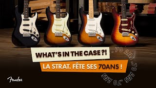 Fender Collection 70th  la Stratocaster fête ses 70ans  Stars Music “WHATS IN THE CASE“ [upl. by Luemas]