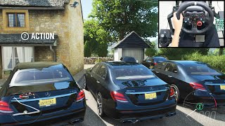 Mercedes AMG E63S  Forza Horizon 4 Online  Logitech g29 gameplay [upl. by Elwin]