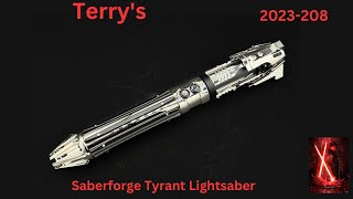 Terrys Saberforge quotTyrantquot Neopixel Lightaber with Proffie [upl. by Ahsilet]