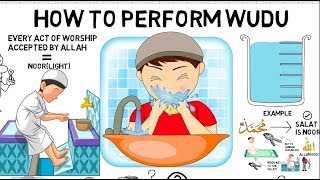 HOW TO PERFORM WUDU PROPERLY SUNNAH WAY  Animated Islamic Video [upl. by Marina]