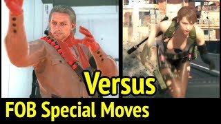 FOB Quiet vs Ocelot Animations and Special Moves in Metal Gear Solid V Phantom Pain MGS5 [upl. by Yrellih518]