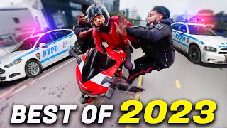 POLICE vs BIKERS  BEST OF 2023  1 HOUR [upl. by Gavrah]