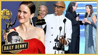 Emmys 2018 Recap Maisel Sweeps Drag Race Wins amp A Live Proposal  Daily Denny Live [upl. by Odradlig465]