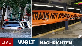 REKORDUNWETTER in USA Tote Notstand und Chaos in New York  WELT Newsstream [upl. by Aurlie]