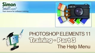 Learn how to use Photoshop Elements 11  Part 3  The Help Menu [upl. by Secnirp673]