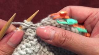 How to Knit a Mitered Corner WITHOUT Wrap and Turns  part 1 [upl. by Ennovi118]