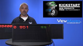 ViewMarq LED Message Displays from KickStart at AutomationDirect [upl. by Phyl]