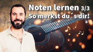 Noten lernen für Anfänger 🎵 Noten lesen und merken mit diesen ProfiTipps Teil 3 [upl. by Kurland]