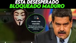 ANONYMOUS HACE QUE NICOLAS MADURO PIERDA LA CABEZA ✊🇻🇪 ELIMINARAN LAS REDES EN VENEZUELA [upl. by Dlaniger]