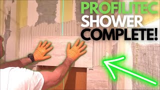 NEW PROFILITEC Shower System  Shower Build Part 2 [upl. by Anihpesoj]