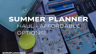 Affordable Planner supply haul NEW Summer collection [upl. by Ayk]