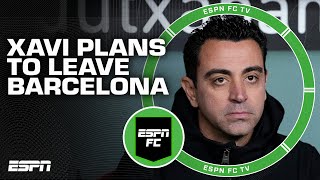 Xavi to LEAVE Barcelona at the end of the season FULL REACTION 😱 ‘A blow for Barca  ESPN FC [upl. by Adore]