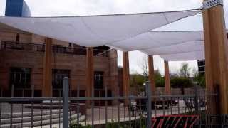 Using Crosby WireLock amp Spelter Sockets to create Shade Sails Eiteljorg Museum [upl. by Elrahc757]