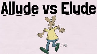 Allude vs Elude  English Speaking Practice [upl. by Brandtr]